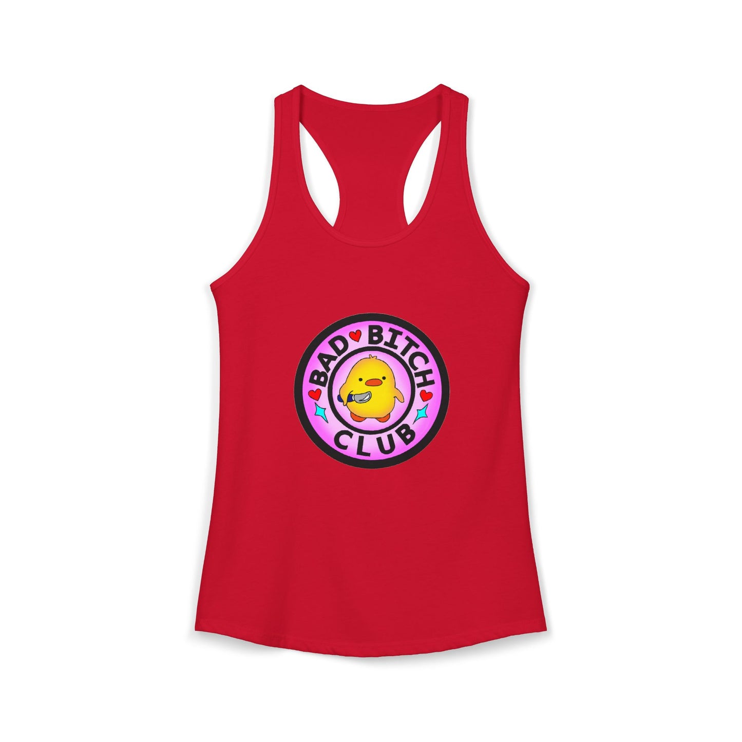 Bad Bitches Club - Duckling Getting Stabby - Women's Ideal Racerback Tank
