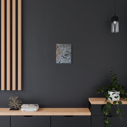 Delores© by Brandy Young - Abstract Black Pour Canvas Art — Stretched Matte Wall Decor