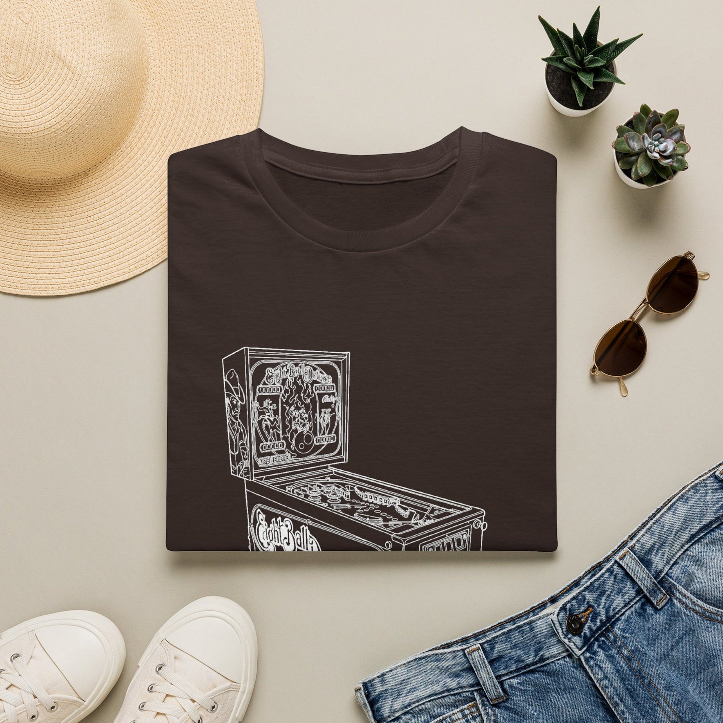 Pinball Machine T‑Shirt — Retro Arcade Game Tee
