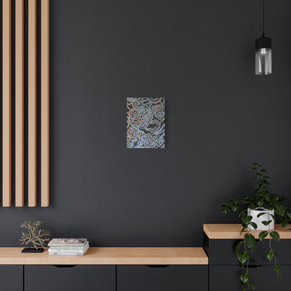 Delores© by Brandy Young - Abstract Black Pour Canvas Art — Stretched Matte Wall Decor