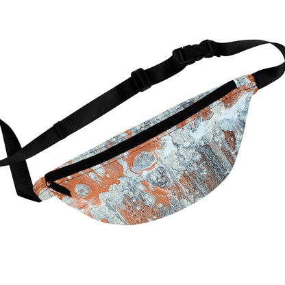Abstract Marble Fanny Pack — Diane© by Brandy Young - Bronze & Silver Swirl Hip Bag