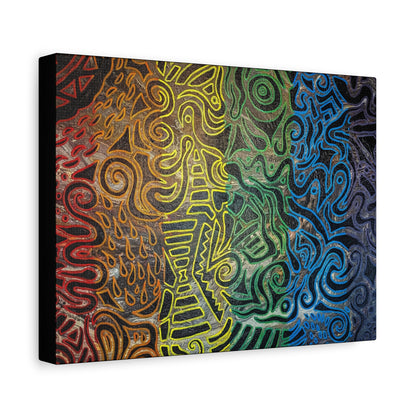 Gabriella© by Brandy Young - Abstract Rainbow Doodle Matte Canvas Wall Art — Stretched 1.25"