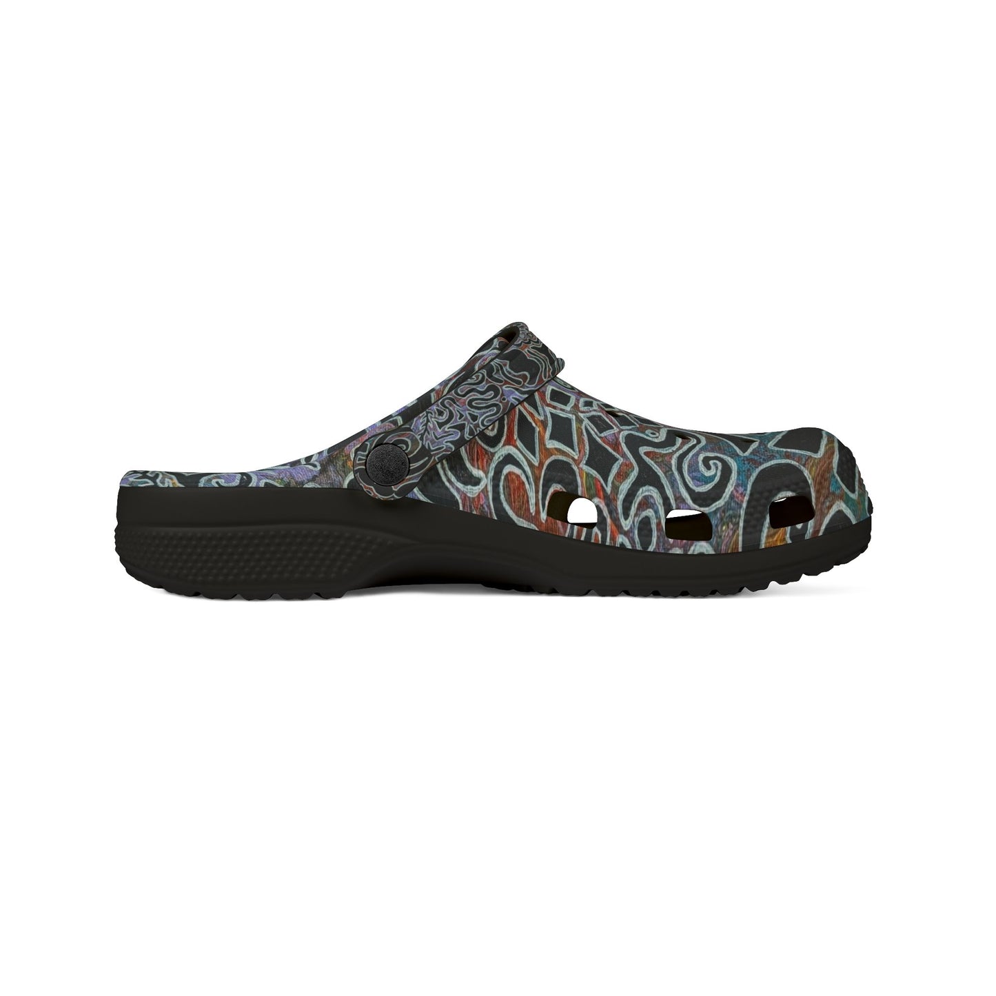Abstract Tribal Change of Season Clogs - Delores© by Brandy Young — Printed EVA Foam Slip-On Shoes