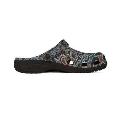 Abstract Tribal Change of Season Clogs - Delores© by Brandy Young — Printed EVA Foam Slip-On Shoes