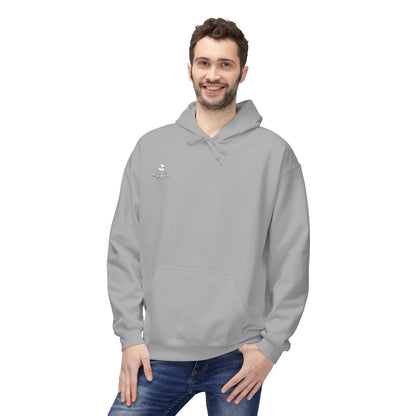 Cute Baby Sloth Hoodie with Colorful Toy Chest Graphic — Cozy Casual Pullover