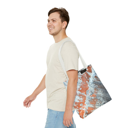 Marbled Copper Wave Tote Bag - Diane© by Brandy Young