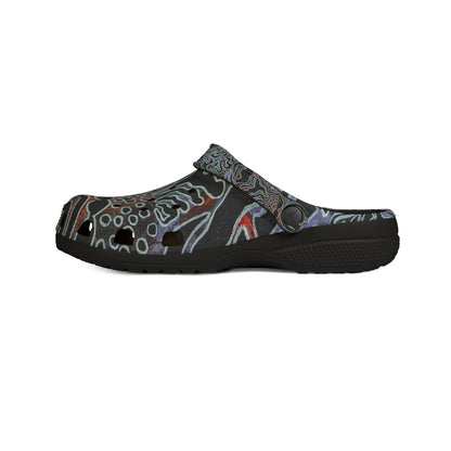 Abstract Tribal Change of Season Clogs - Delores© by Brandy Young — Printed EVA Foam Slip-On Shoes