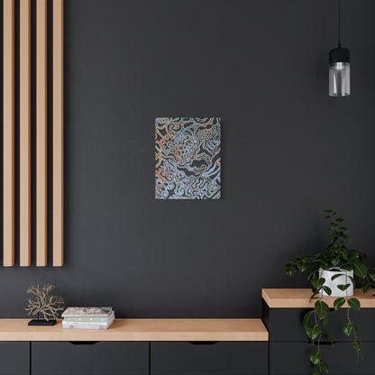 Delores© by Brandy Young - Abstract Black Pour Canvas Art — Stretched Matte Wall Decor