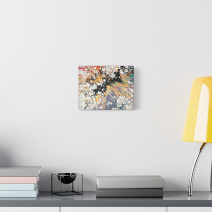 Fire Clouds© by Brandy Young - Abstract Fluid Art Canvas Print – Colorful Marble Swirl Matte Stretched Wall Art