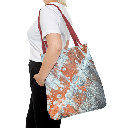 Marbled Copper Wave Tote Bag - Diane© by Brandy Young