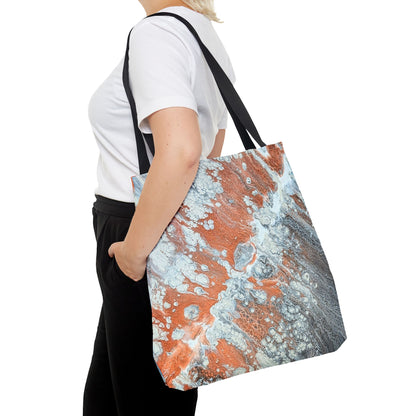 Marbled Copper Wave Tote Bag - Diane© by Brandy Young