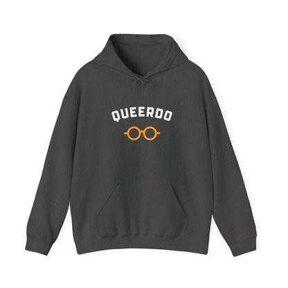 Queerdo Hoodie — Funny LGBTQ+ Pride Sweatshirt with Glasses Graphic
