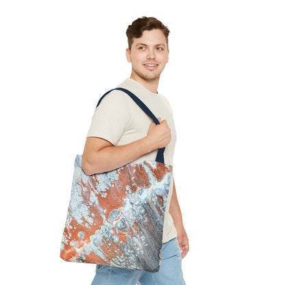 Marbled Copper Wave Tote Bag - Diane© by Brandy Young