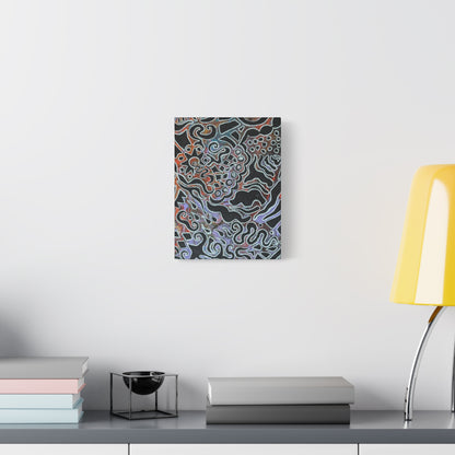 Delores© by Brandy Young - Abstract Black Pour Canvas Art — Stretched Matte Wall Decor