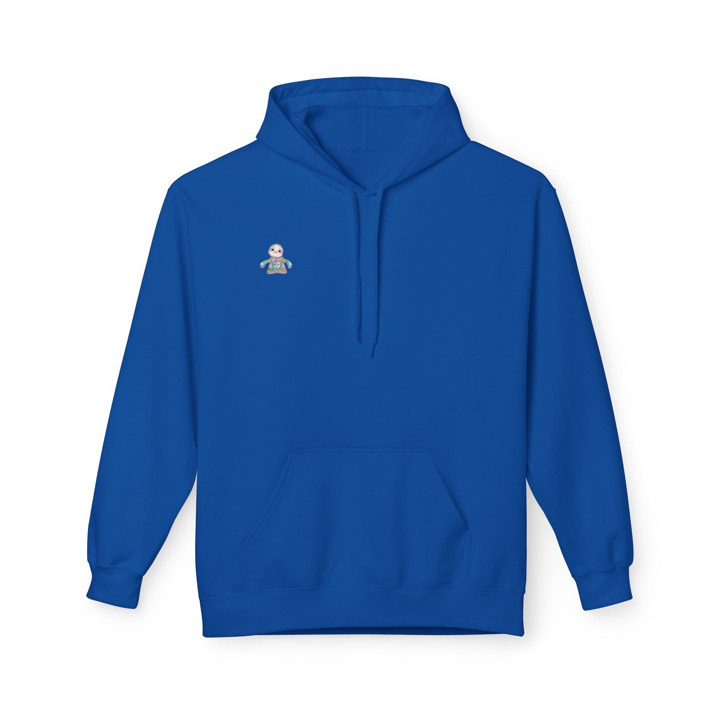 Cute Baby Sloth Hoodie with Colorful Toy Chest Graphic — Cozy Casual Pullover