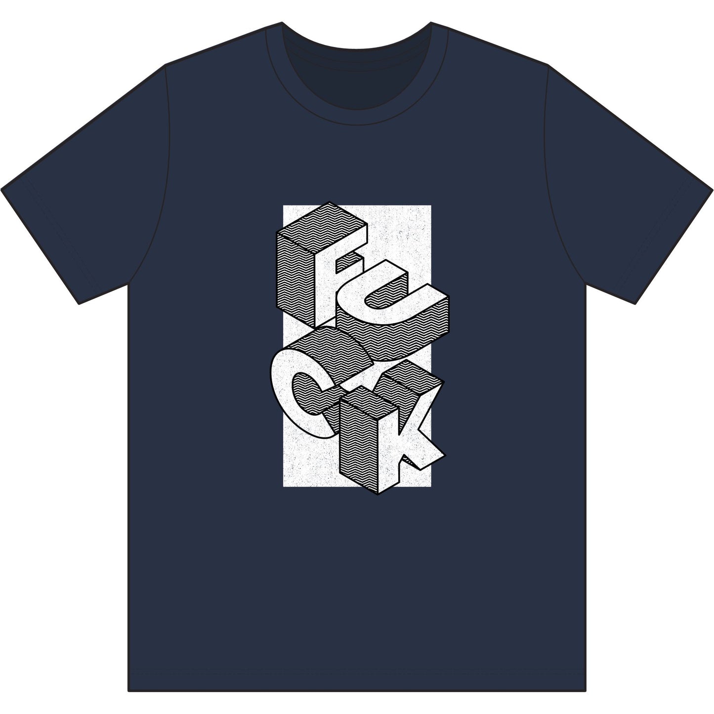 F*ck Block Letter Recycled Tee — Olive Graphic Streetwear Tee