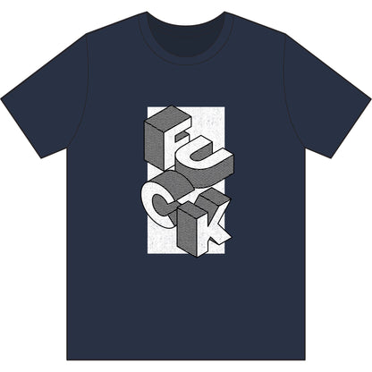 F*ck Block Letter Recycled Tee — Olive Graphic Streetwear Tee
