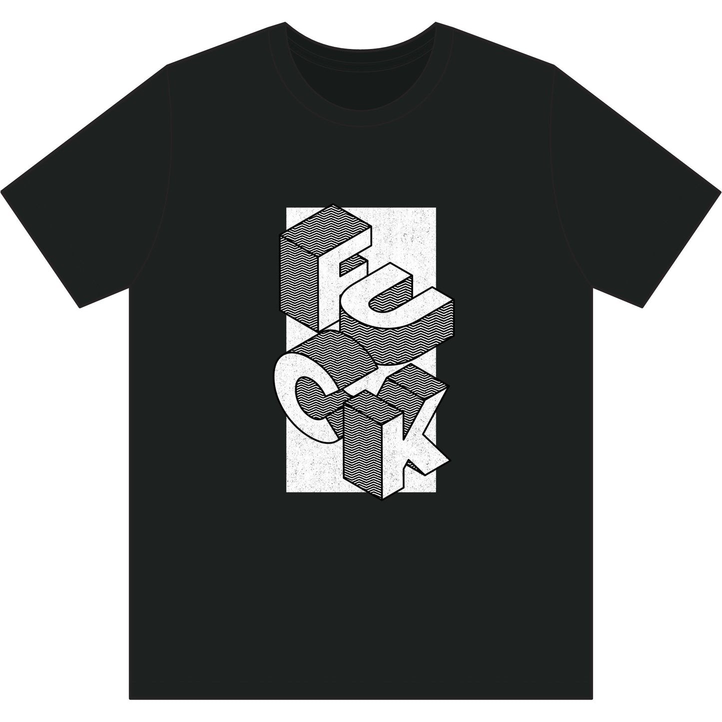 F*ck Block Letter Recycled Tee — Olive Graphic Streetwear Tee