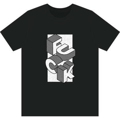 F*ck Block Letter Recycled Tee — Olive Graphic Streetwear Tee