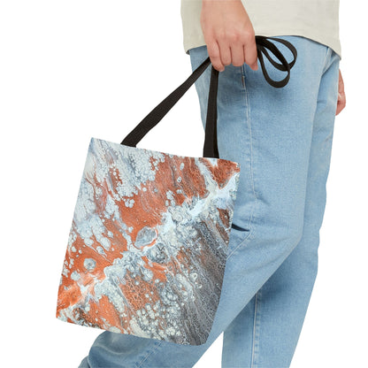 Marbled Copper Wave Tote Bag - Diane© by Brandy Young
