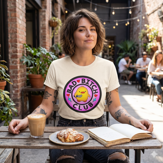 Bad Bitch Club T-Shirt — Cute Yellow Chick Graphic Tee