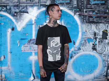 F*ck Block Letter Recycled Tee — Olive Graphic Streetwear Tee