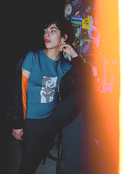 F*ck Block Letter Recycled Tee — Olive Graphic Streetwear Tee