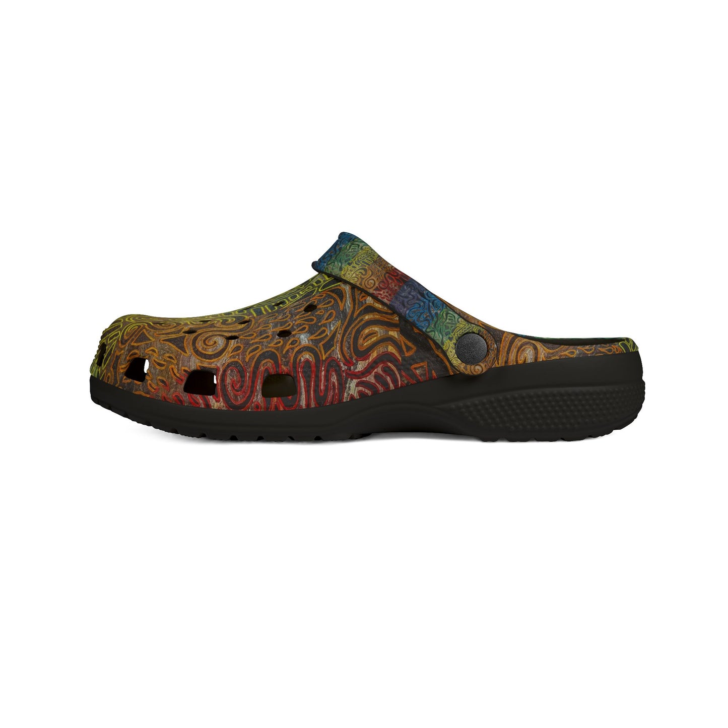 Rainbow Tribal Pattern Clogs