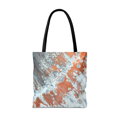 Marbled Copper Wave Tote Bag - Diane© by Brandy Young