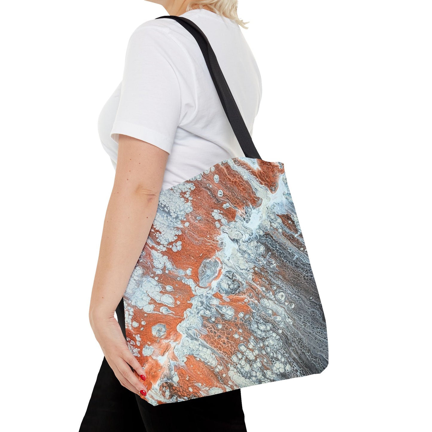 Marbled Copper Wave Tote Bag - Diane© by Brandy Young