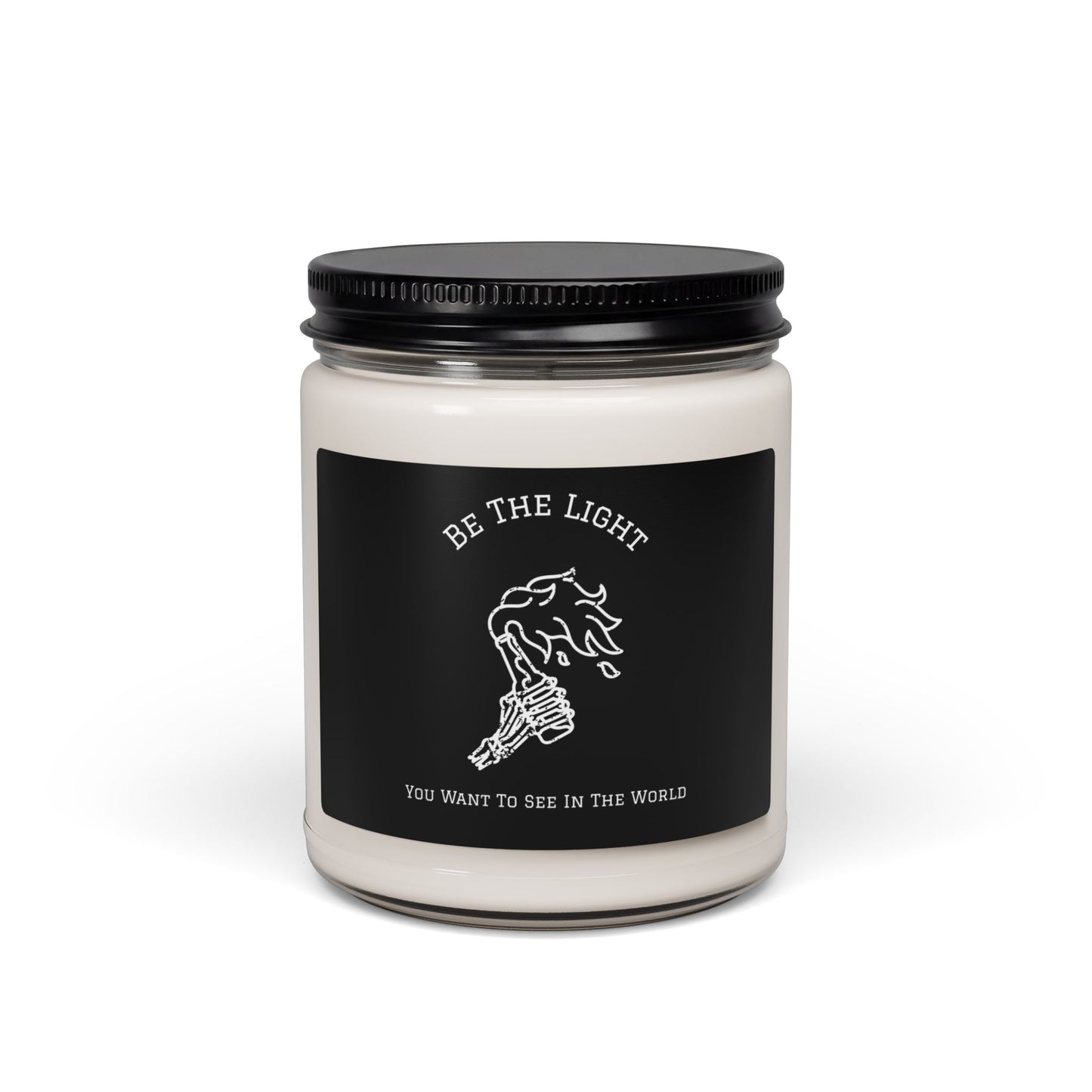 Be The Light You Want To See In The World - Rebel Feral Protest Cocktail - Scented Soy Candle — 9oz Inspirational Jar Candle
