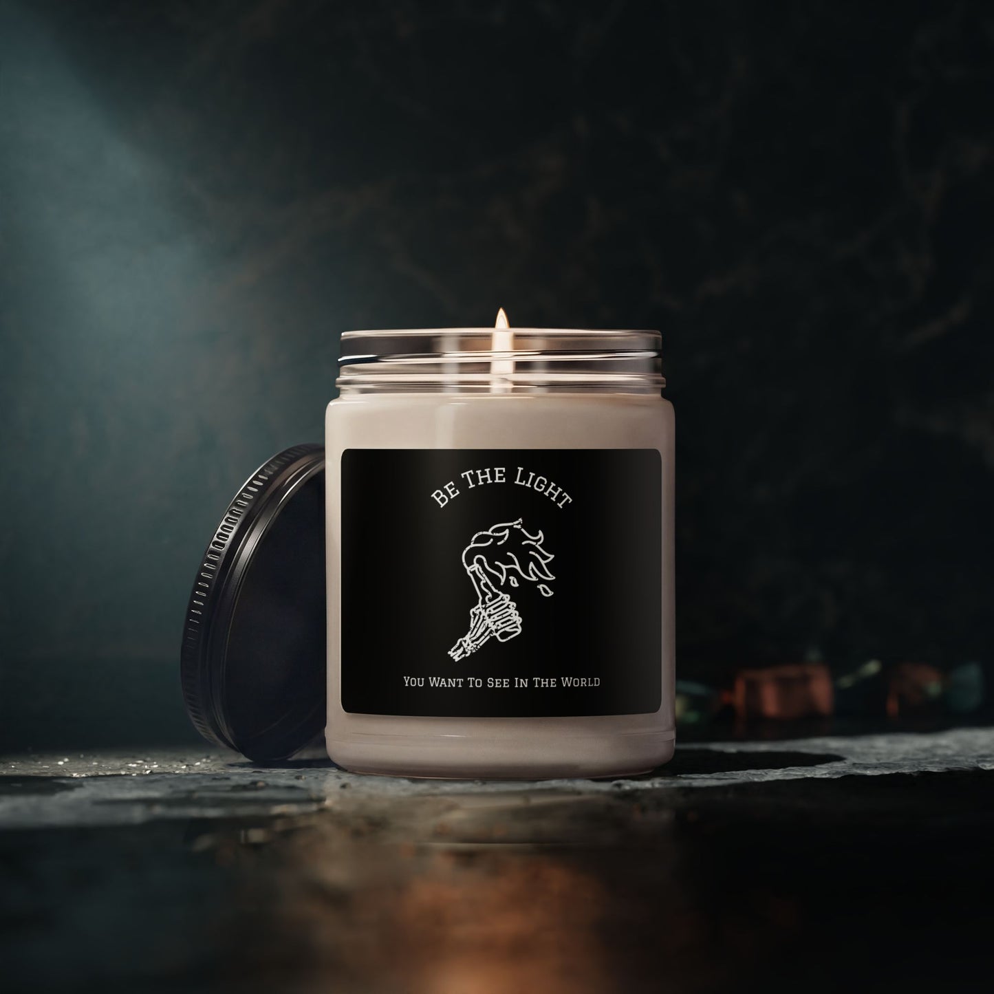 Be The Light You Want To See In The World - Rebel Feral Protest Cocktail - Scented Soy Candle — 9oz Inspirational Jar Candle