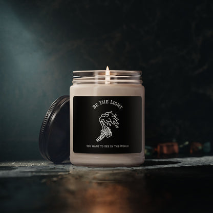 Be The Light You Want To See In The World - Rebel Feral Protest Cocktail - Scented Soy Candle — 9oz Inspirational Jar Candle