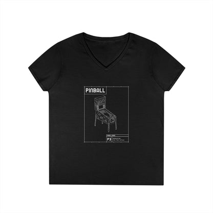 Pinball Blueprint - Fuck That Outlane -  BV-Neck T-Shirt