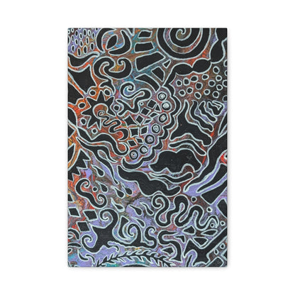 Delores© by Brandy Young - Abstract Black Pour Canvas Art — Stretched Matte Wall Decor