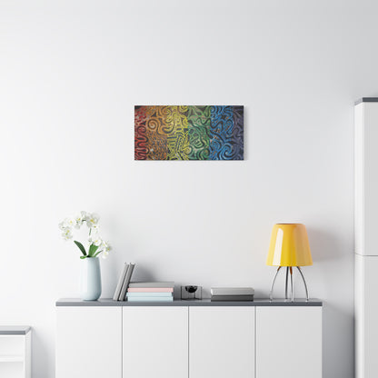 Gabriella© by Brandy Young - Abstract Rainbow Doodle Matte Canvas Wall Art — Stretched 1.25"