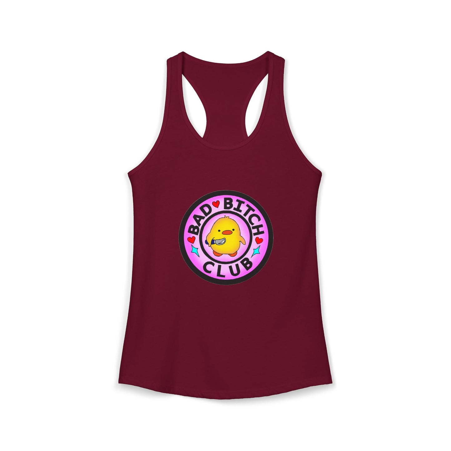 Bad Bitches Club - Duckling Getting Stabby - Women's Ideal Racerback Tank