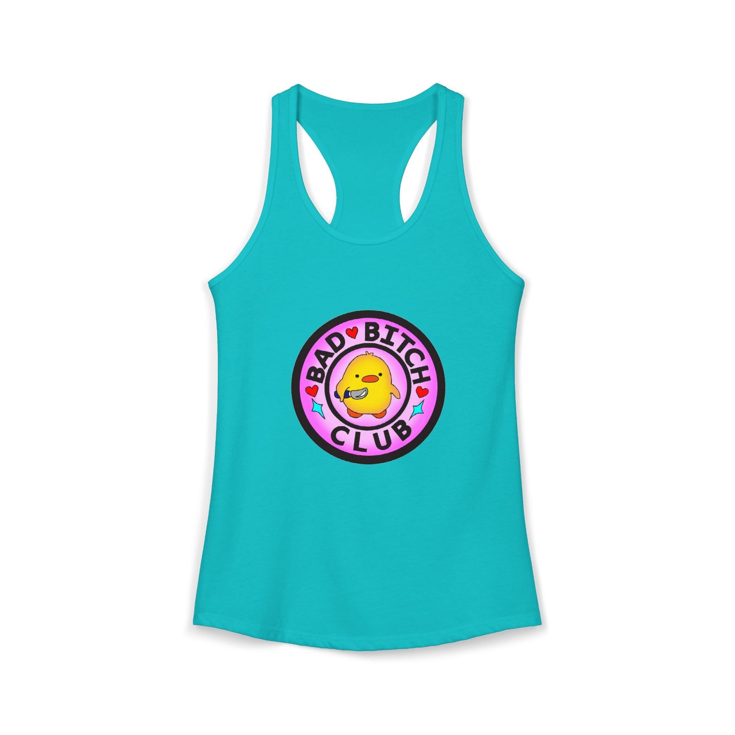 Bad Bitches Club - Duckling Getting Stabby - Women's Ideal Racerback Tank