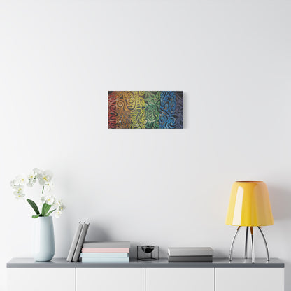 Gabriella© by Brandy Young - Abstract Rainbow Doodle Matte Canvas Wall Art — Stretched 1.25"