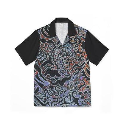 Abstract Ocean Wave Hawaiian Shirt - Delores© by Brandy Young— Men's Camp Button-Up