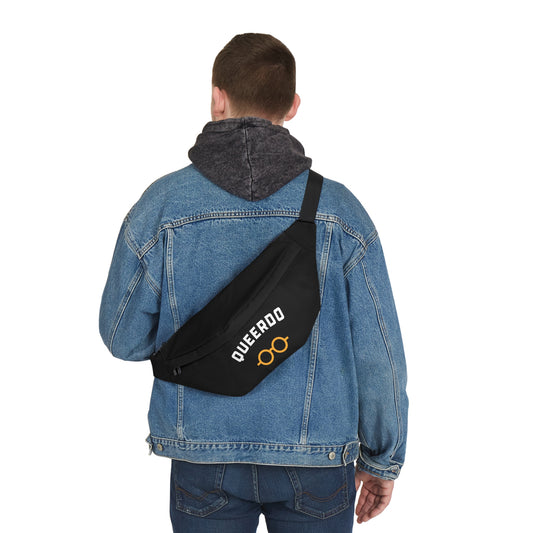 Queerdo Fanny Pack — Large Pride Waist Bag with Glasses Graphic