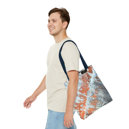 Marbled Copper Wave Tote Bag - Diane© by Brandy Young
