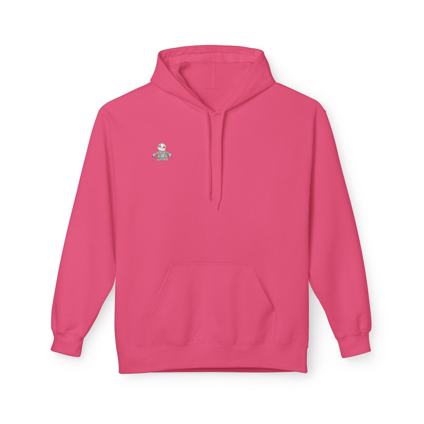 Cute Baby Sloth Hoodie with Colorful Toy Chest Graphic — Cozy Casual Pullover