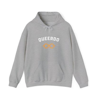 Queerdo Hoodie — Funny LGBTQ+ Pride Sweatshirt with Glasses Graphic