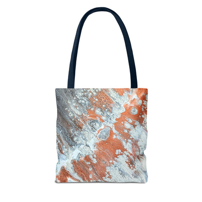Marbled Copper Wave Tote Bag - Diane© by Brandy Young