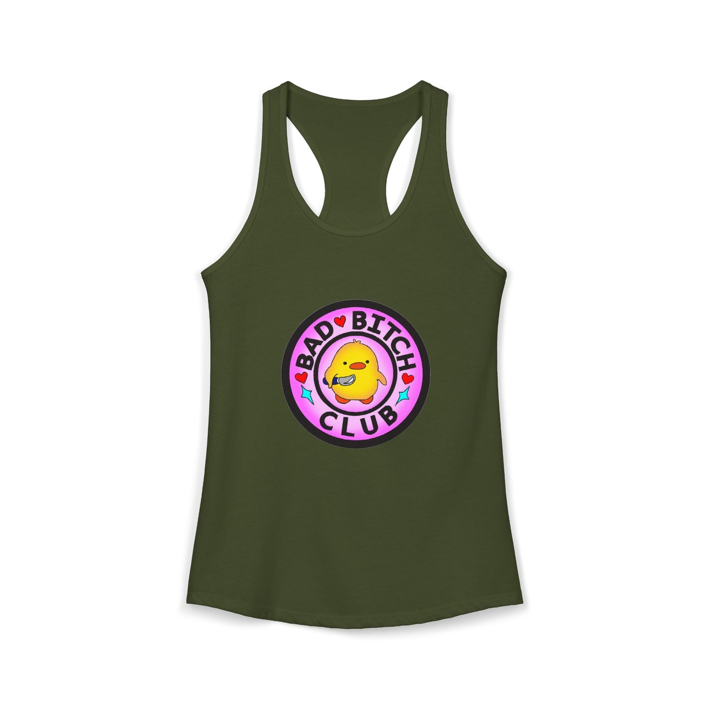 Bad Bitches Club - Duckling Getting Stabby - Women's Ideal Racerback Tank