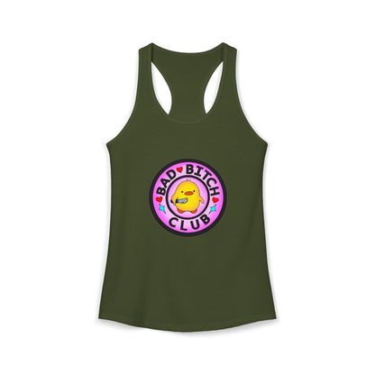 Bad Bitches Club - Duckling Getting Stabby - Women's Ideal Racerback Tank
