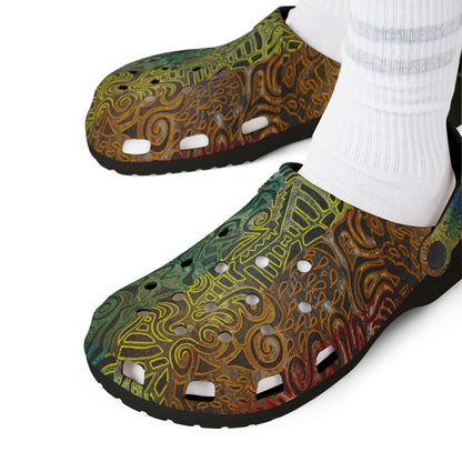 Rainbow Tribal Pattern Clogs