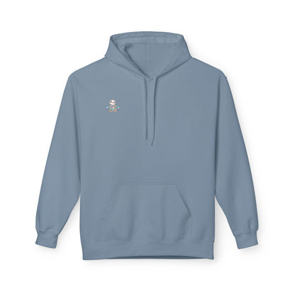 Cute Baby Sloth Hoodie with Colorful Toy Chest Graphic — Cozy Casual Pullover