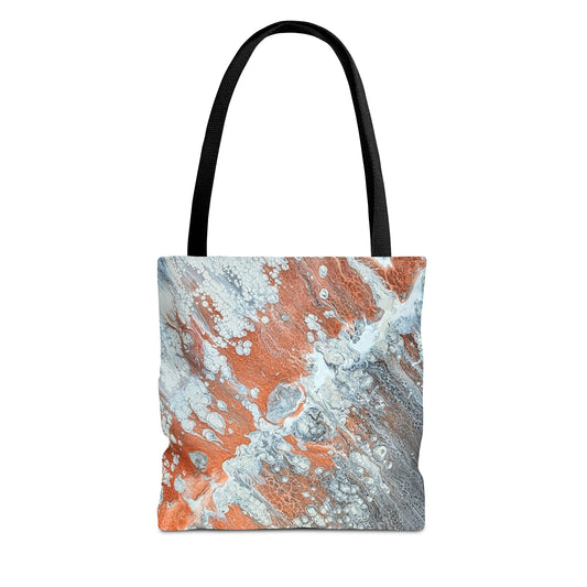 Marbled Copper Wave Tote Bag - Diane© by Brandy Young